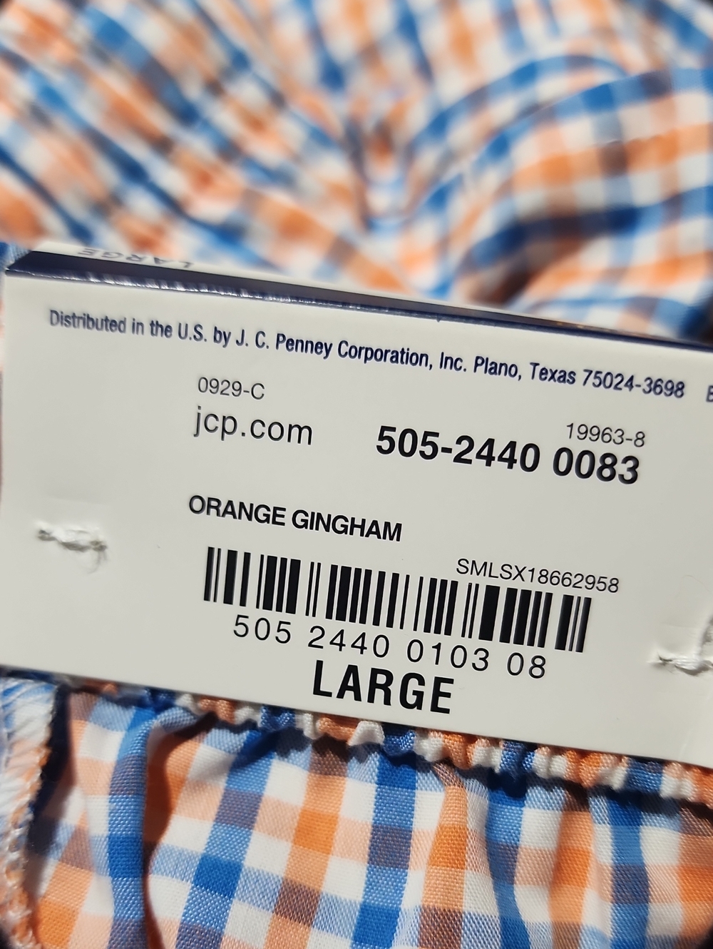 Stafford Plaid Regular Fit Sleep Short New With Tags - Picture 9 of 9